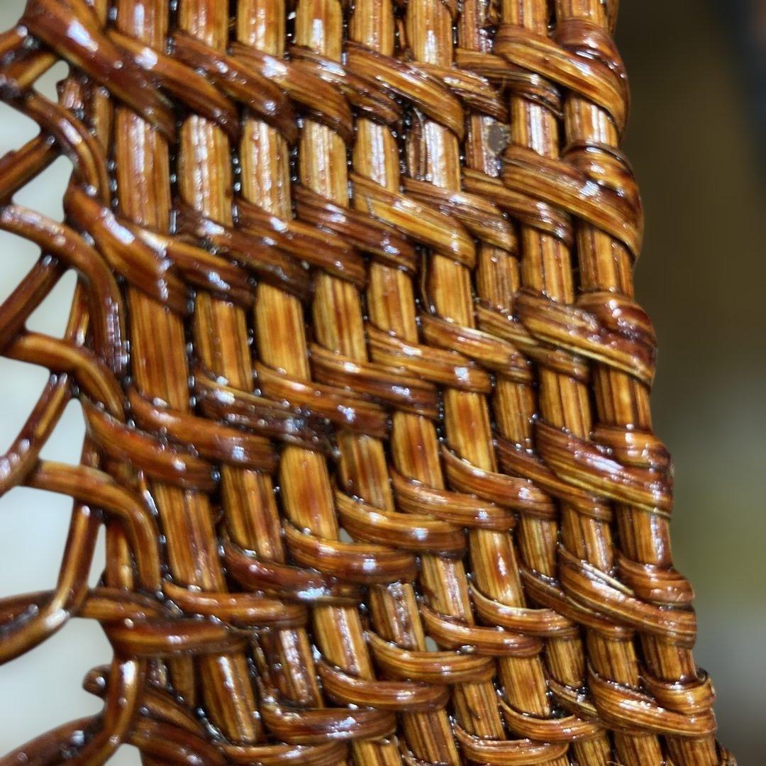 飾り物　美術品　木曽漆器　あけび漆器　いちらく編み　長野県木曽平沢　専用箱付き