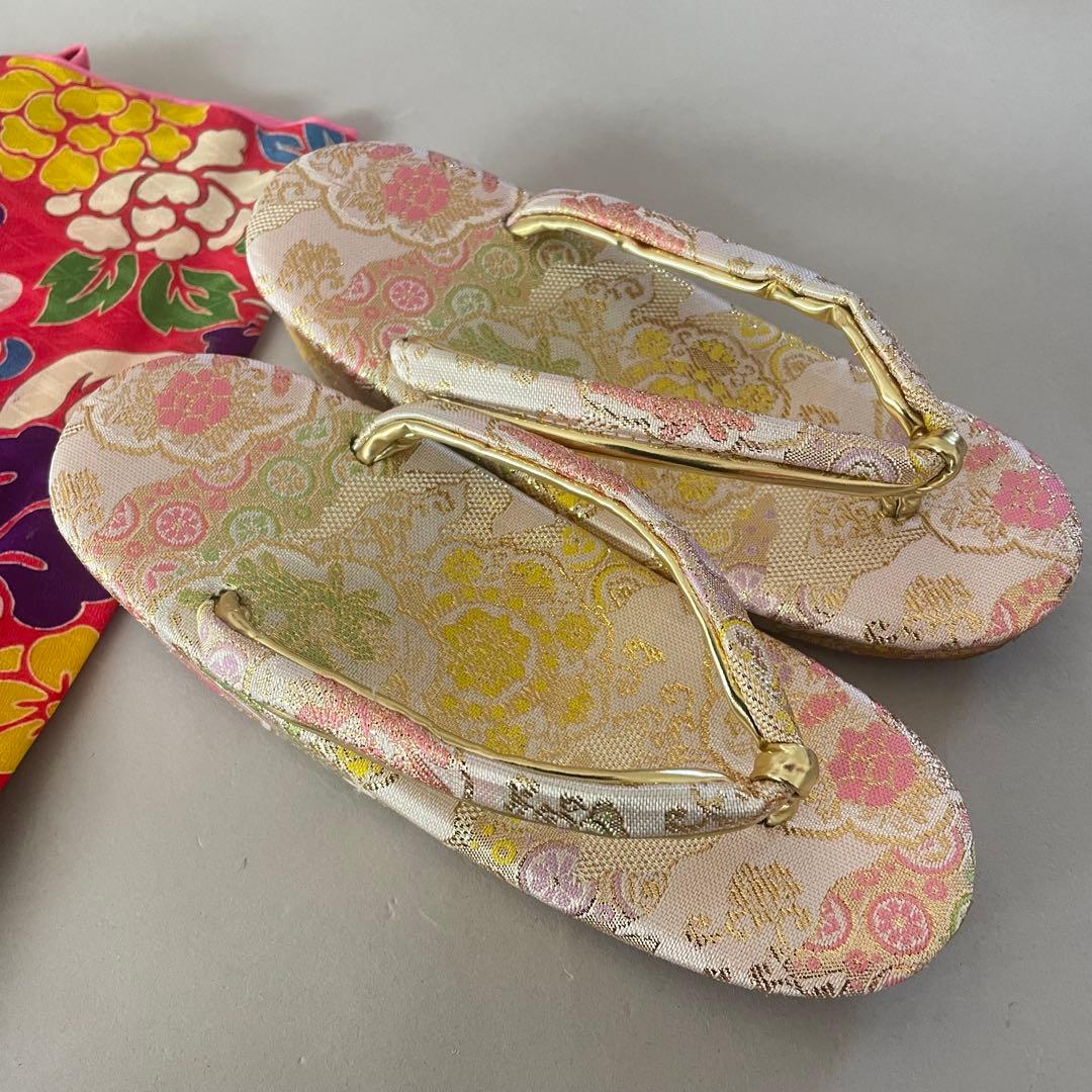 七五三　ハーフ成人式　ジュニア　大きめ7歳さん　アンティークお着物セット