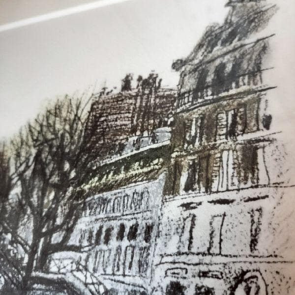 橋本清一 画伯作 パリの裏街 サンマルタン運河 96/250部 限定