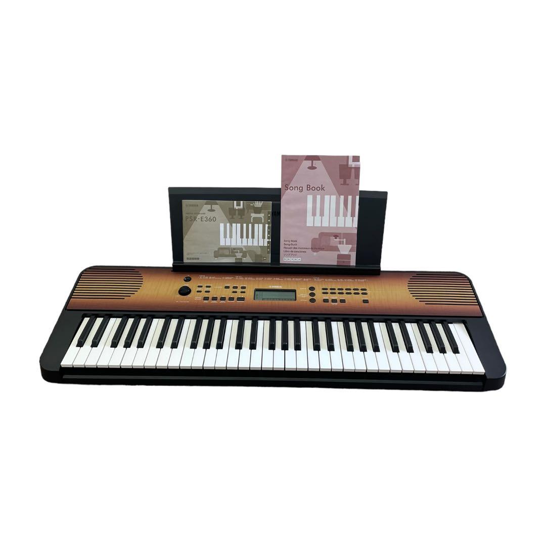 ヤマハ ポータブルキーボード 61鍵盤 メイプル調 PSR-E360MA
