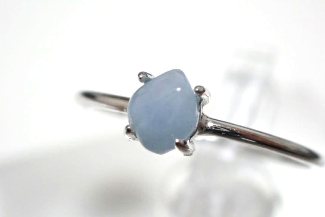 糸魚川翡翠 入コン沢 青 4ミリ リング 指輪 送料無料