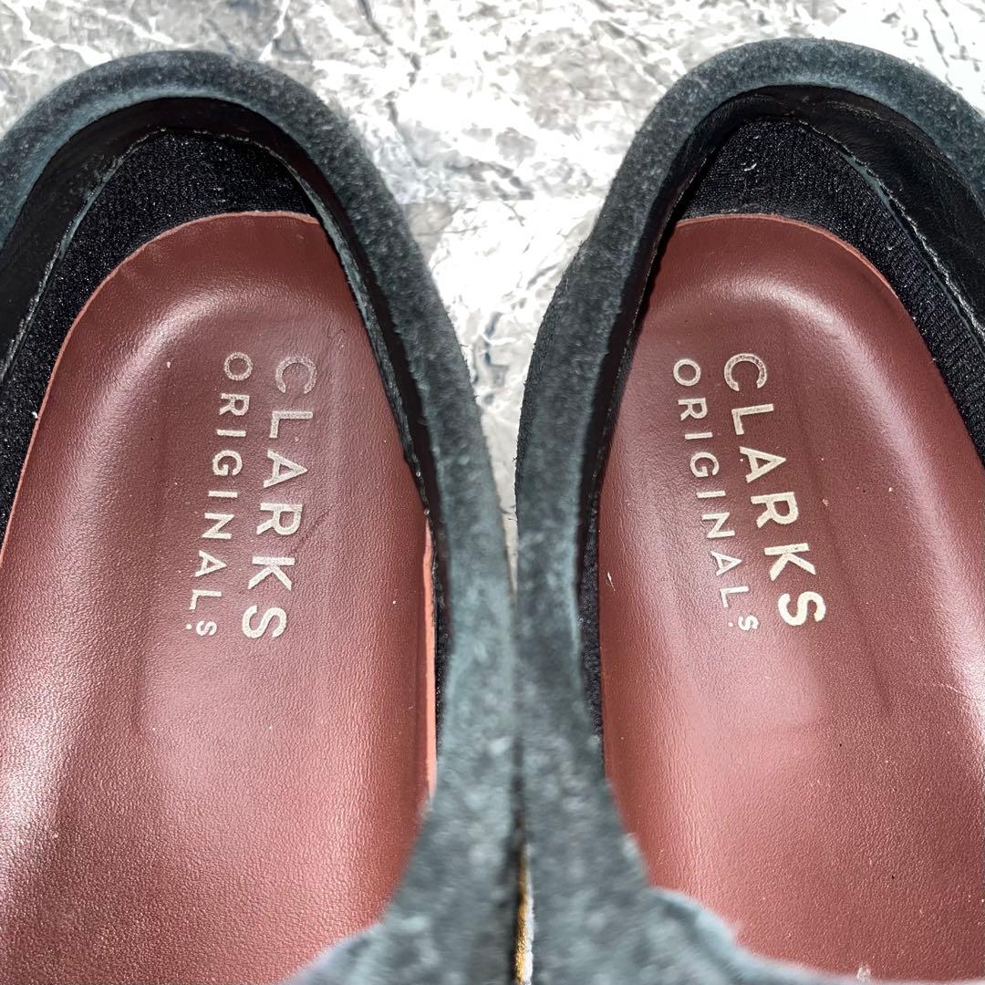 クラークスオリジナル ワラビーブーツ GTX 25.5cm ブラック モカシン