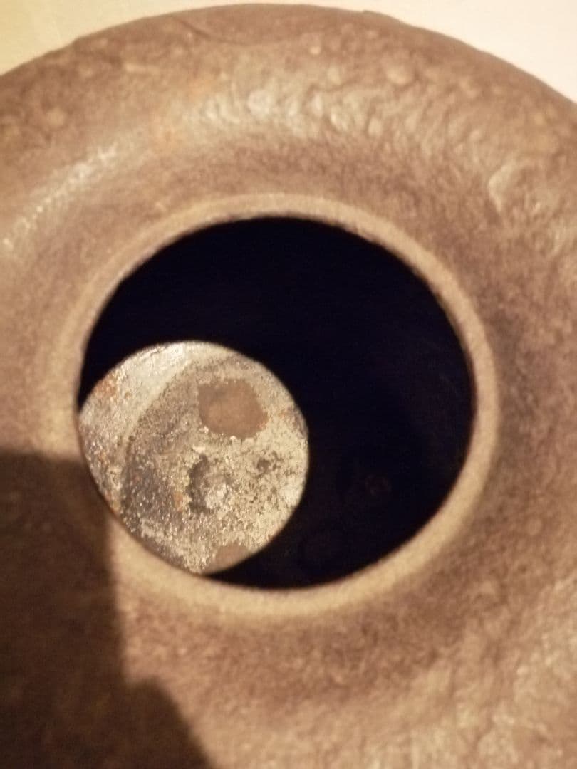 茶事具】釜師浄栄 柏釜 茶釜 釜400