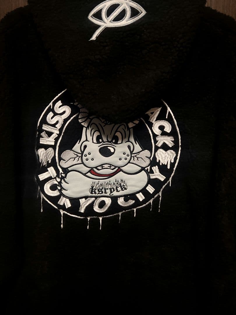 定価1万8000円 ガルフィー GALFY × KRY コラボ ボア パーカー