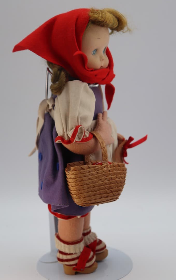 LENCI DOLL アンティークのレンチ・ドール 赤い頭巾の人形 31cm LENCI