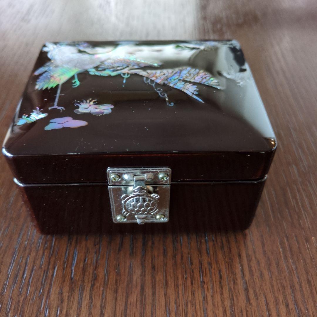 韓国漆器宝石箱螺旋細工ジュエリーケース