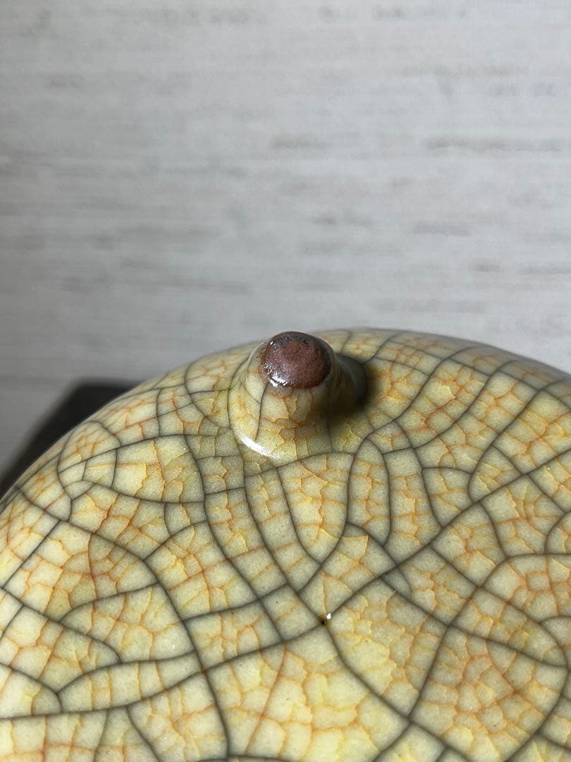 明 哥釉三足香炉 明時代