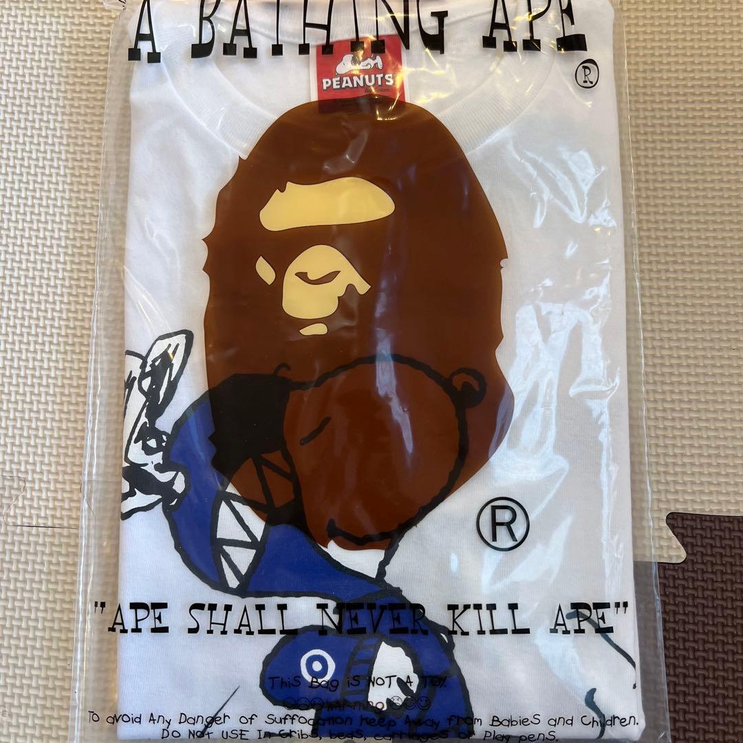 A BATHING APE × PEANUTS スヌーピーTシャツ M