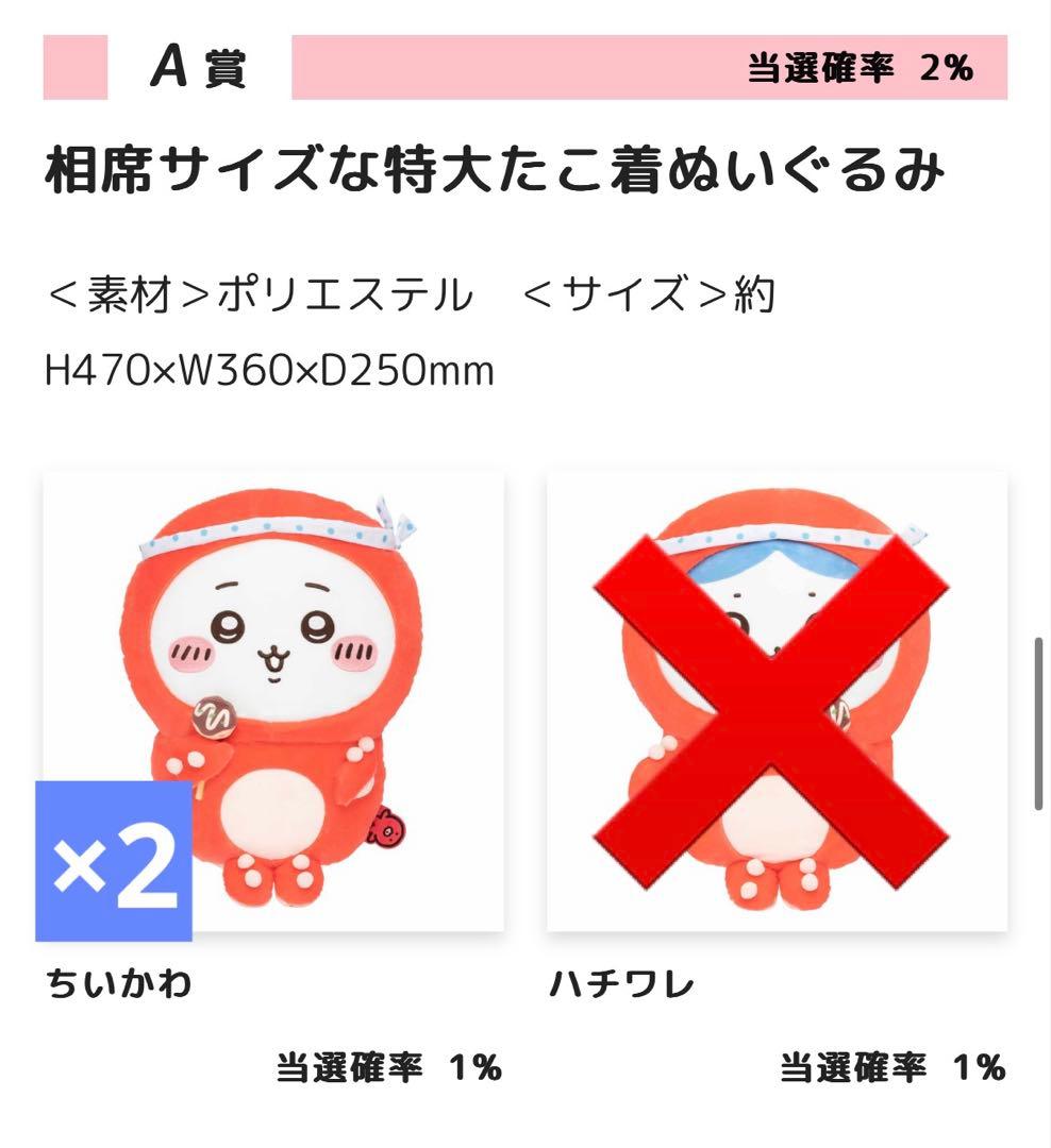 ちいかわ　たこイカくじ　39個セット　まとめ売り、セット売り