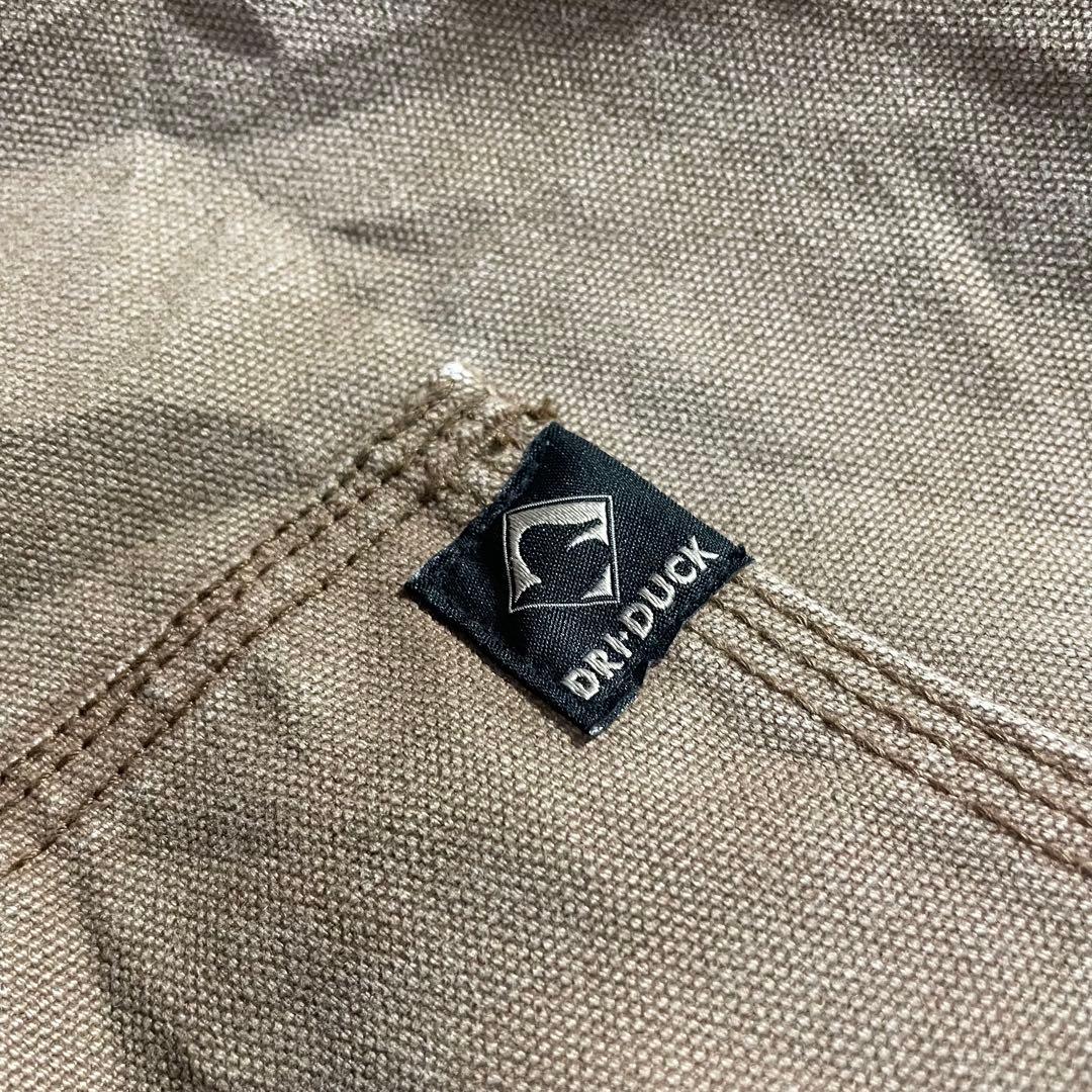 90-00sUSA古着アクティブジャケットダック生地キャラメル色Lサイズフェード