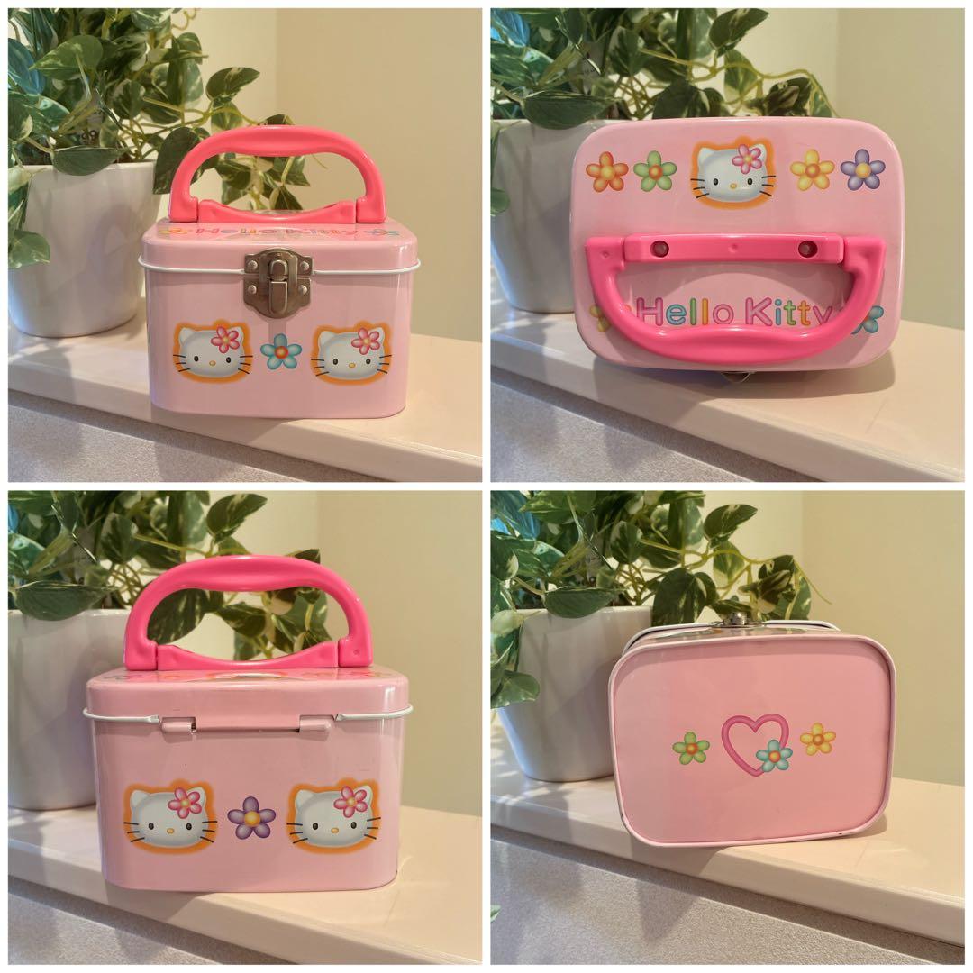 希少】平成レトロ サンリオ ハローキティ レトロ缶 ボックス ケース