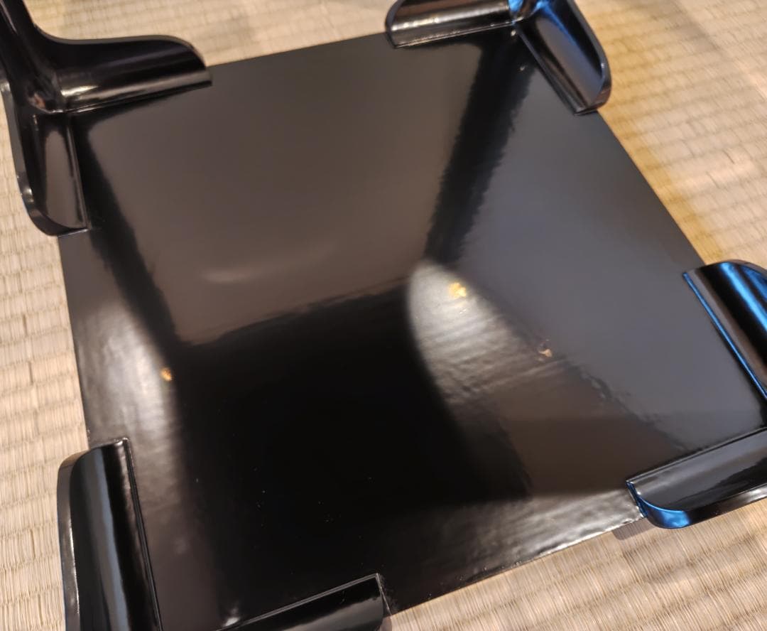 送料込【逢絢亭】茶道具 棚物 高麗卓 京塗 一閑塗 木製