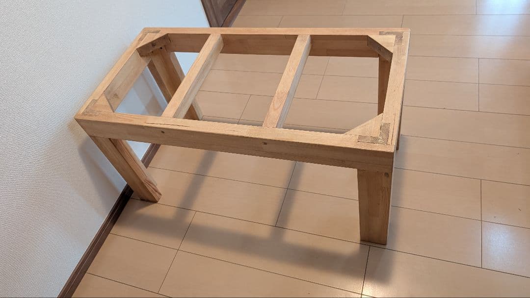 赤松集成材18ミリ幅90縦45奥行45全面アクリル板仕様木材オイル仕上げ