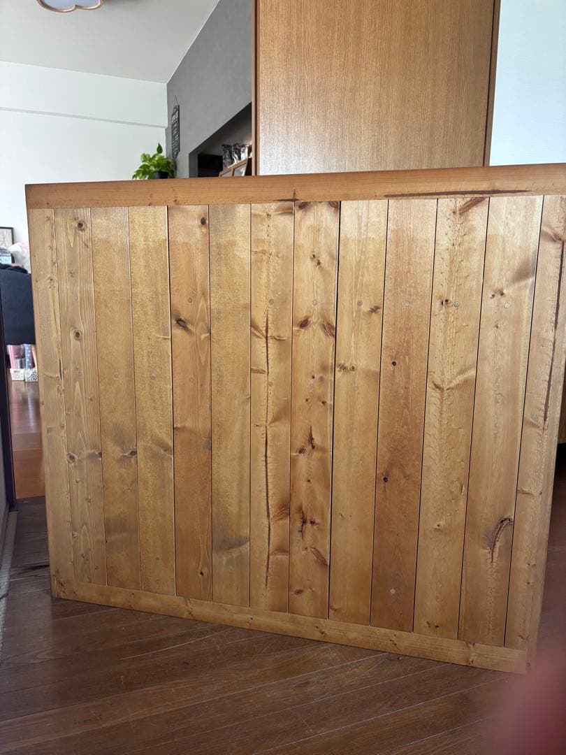 木製キャビネット ナチュラルウッド 収納付き