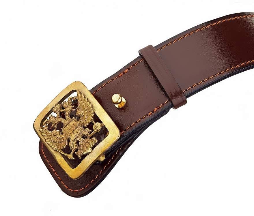 ロシア軍 stich profi製 ブロンズ双頭の鷲 100%革ベルトサイズ 1