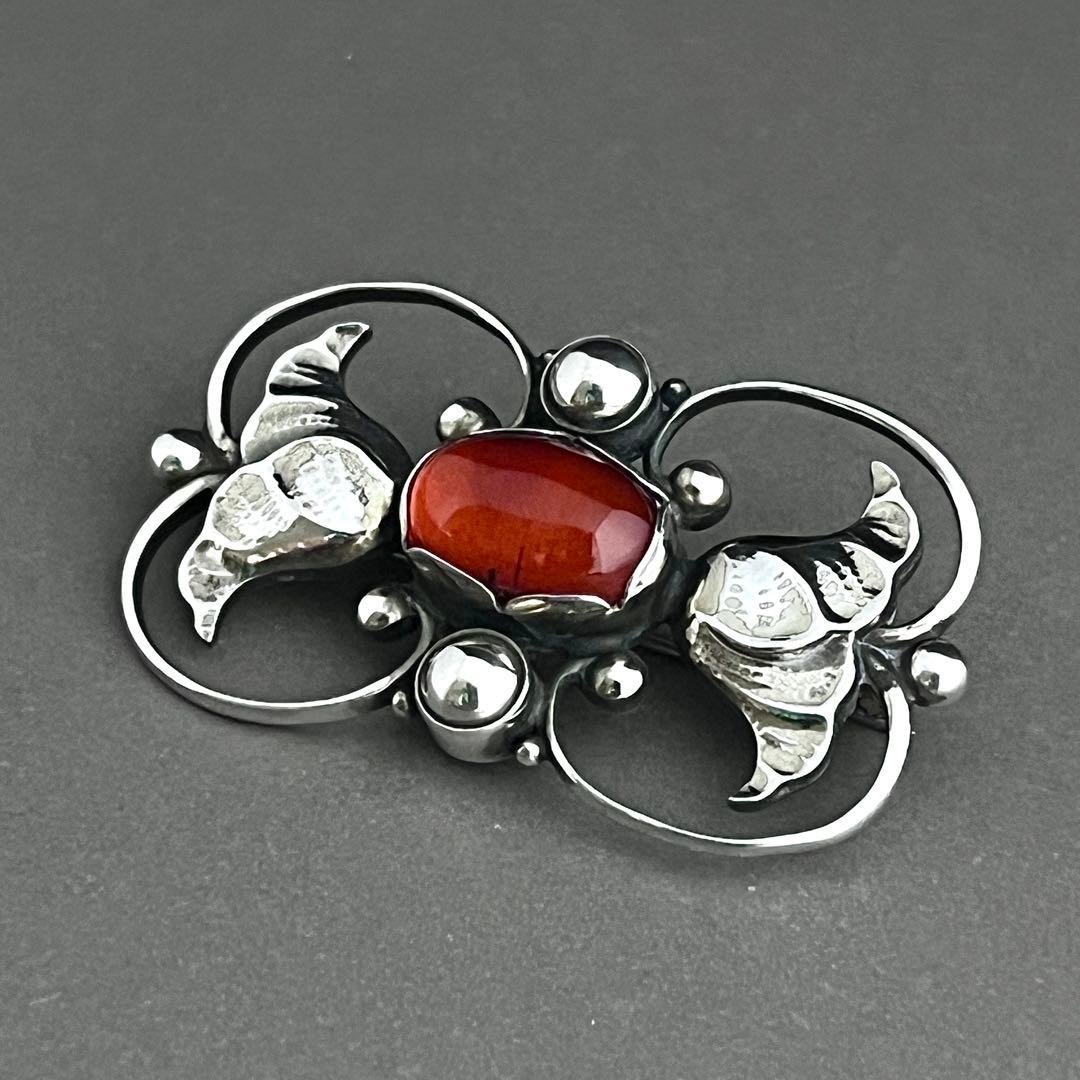 希少】ジョージ ジェンセン ブローチ #236A アンバー ヴィンテージ