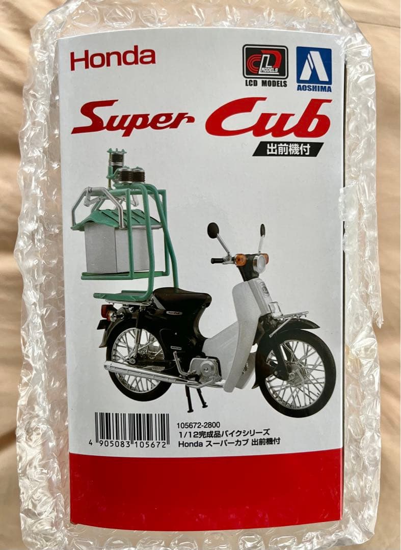 【新品未開封】Honda スーパーカブ 1/12 出前機 ダイキャスト アオシマ 新品未開封】Honda スーパーカブ 1/12 出前機 ダイキャスト アオシマ 1