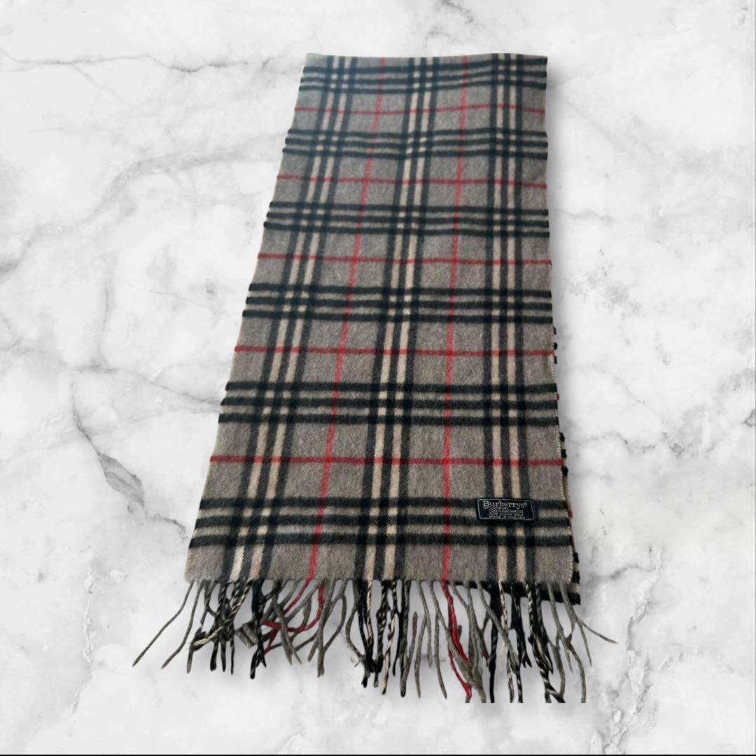 Burberry チェック柄 マフラー ウール