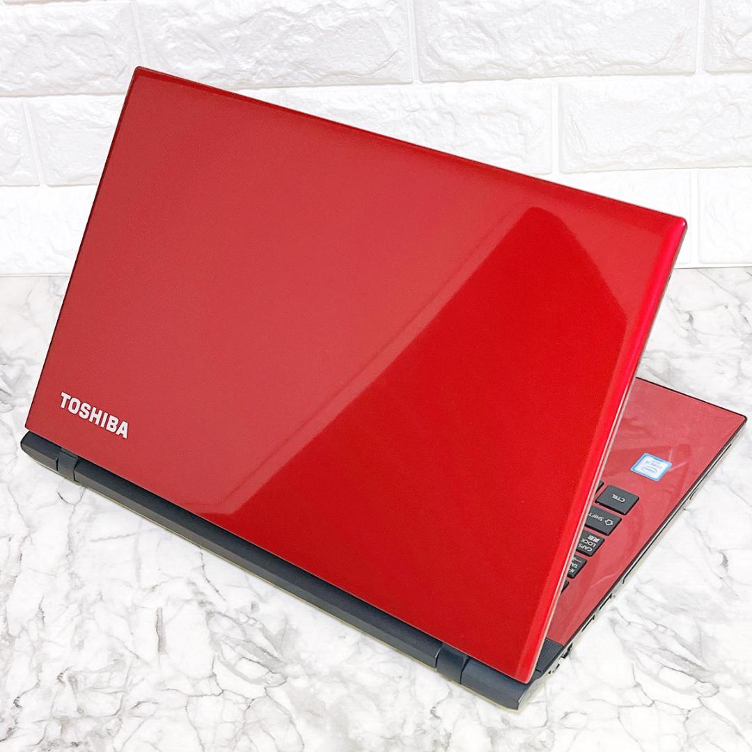 美品✨綺麗な赤✨爆速SSD薄型ノートパソコン✨Windows11カメラ オフィス