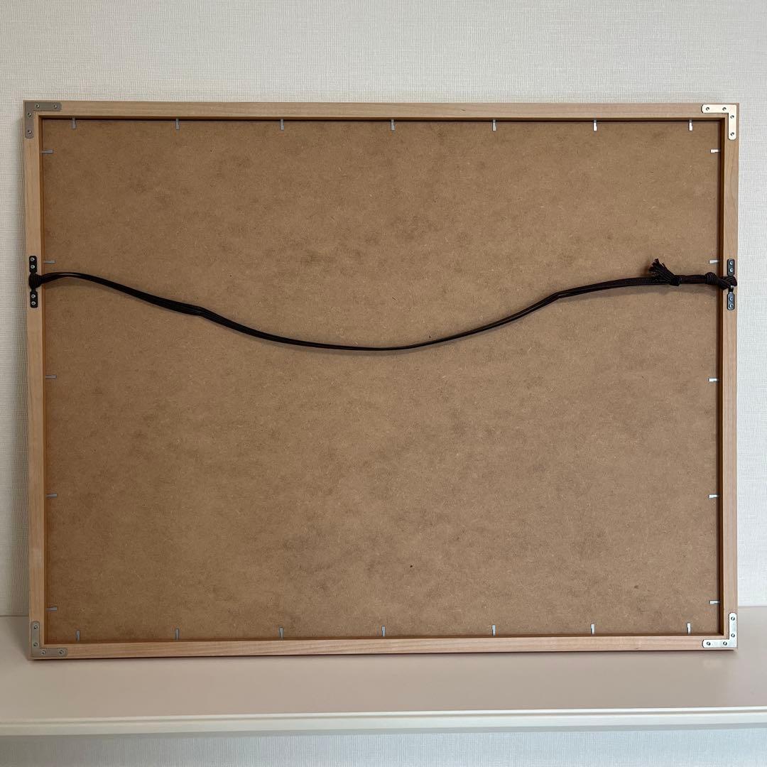 パブロ・ピカソ アートフレーム ハト 複製画 絵 木枠 71×55センチ ピカソ鳩