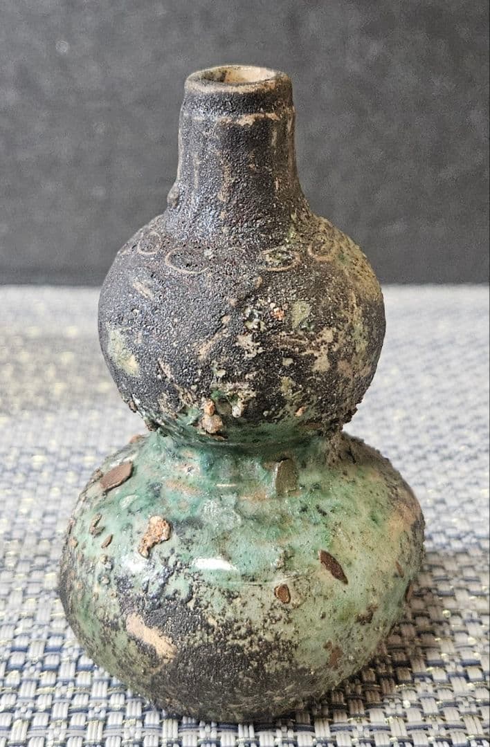 古代中国〜中国南方古陶磁器 中国古美術 漢時代 漢緑釉 瓢