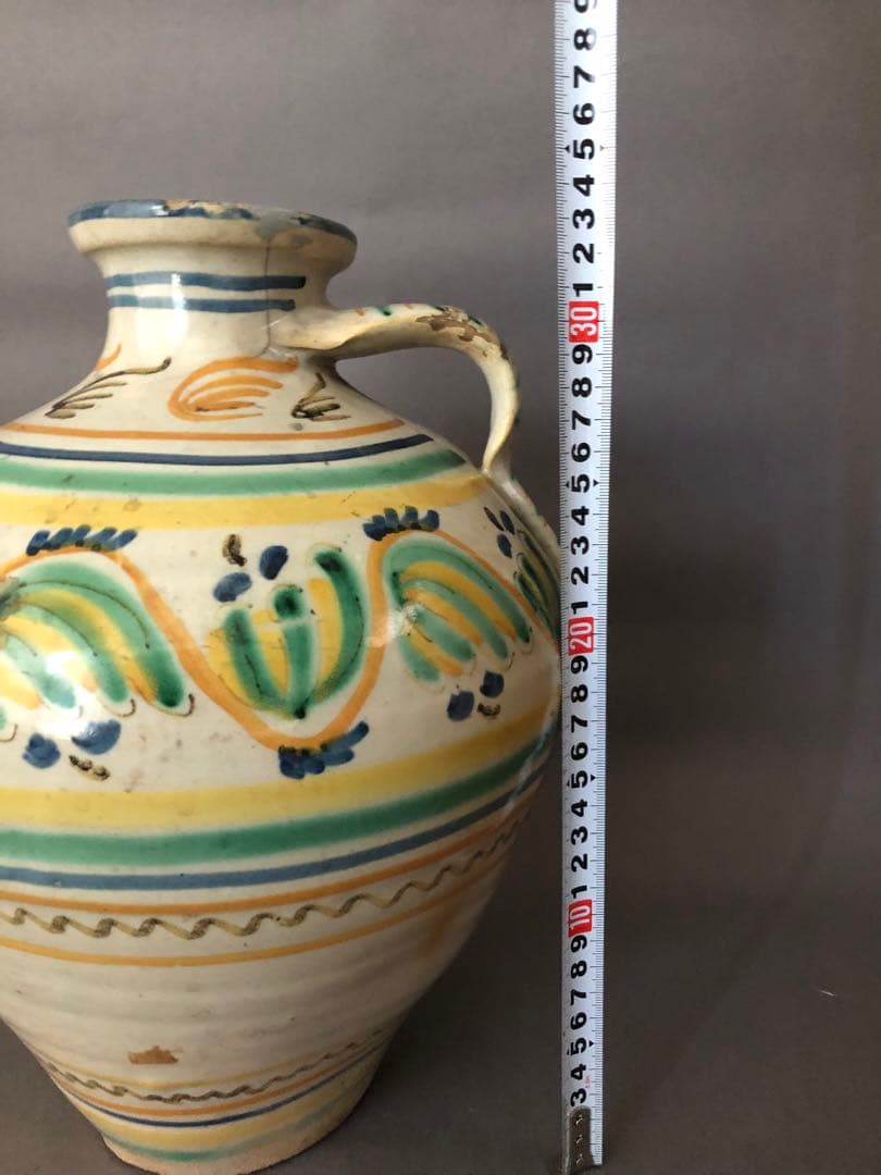 スペイン陶器 アンティーク 壺 水差し ARZOBISPO スペイン陶器