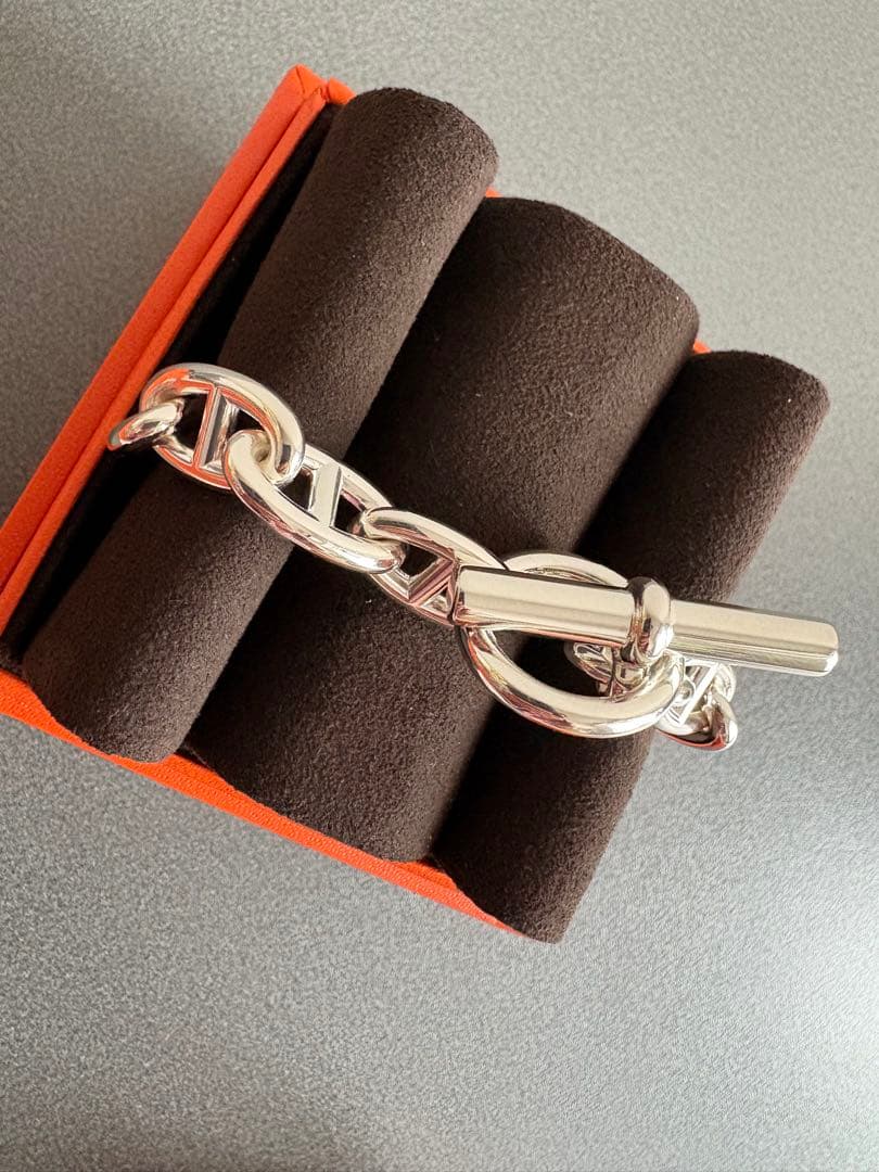 新品 エルメス HERMES シェーヌダンクル GM 13コマ ブレスレット