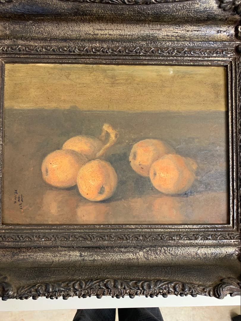 北村種三　油絵　静物画