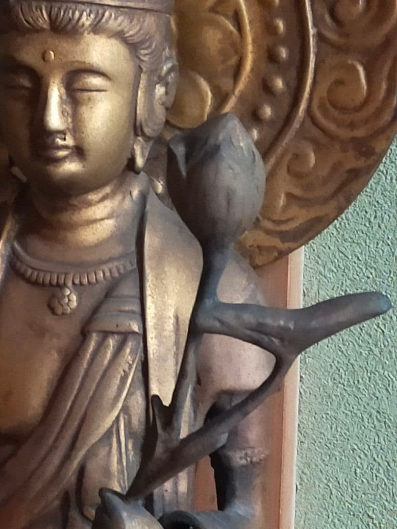 ♥大きな 観音像 立像【光雲】高723mm 銅製 観音様 ブロンズ像