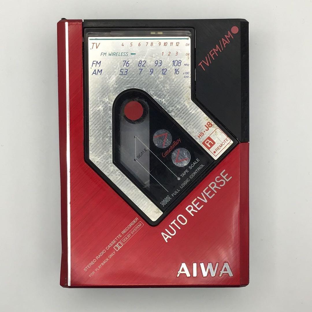 AIWA HS-J8 レッド アイワ カセットプレーヤー ジャンク AIWA HS-J8 レッド アイワ カセットプレーヤー ジャンク カセット