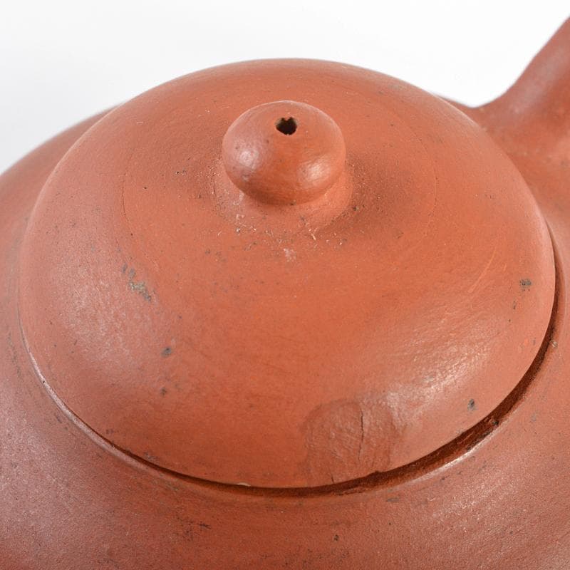 中国 荊渓恵孟臣製 紫砂 朱泥 急須 茶壷 V R6235