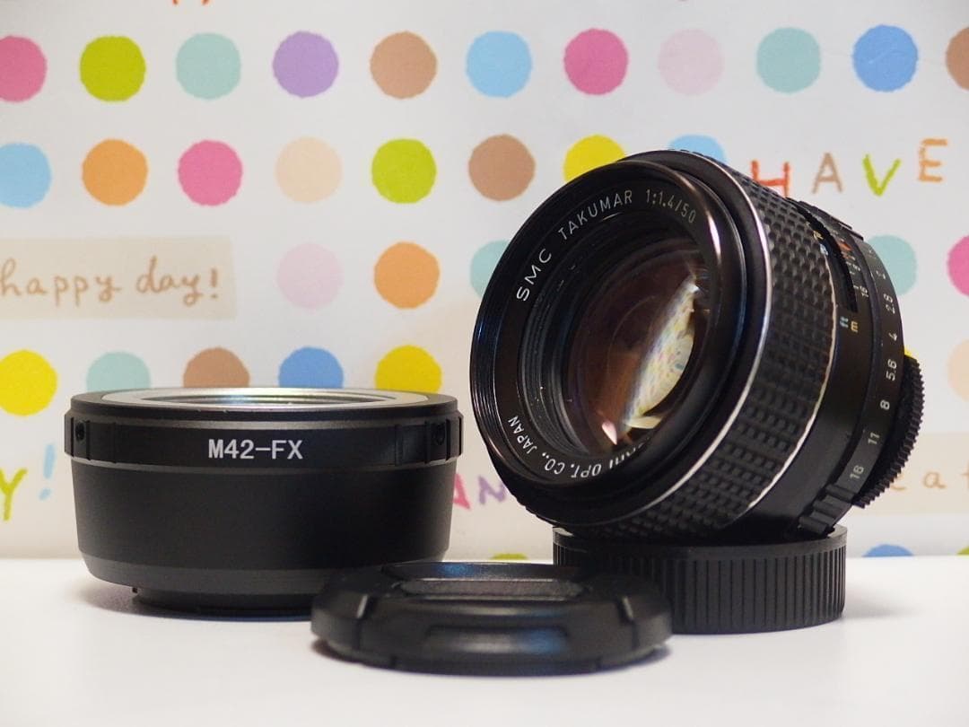 SMC Takumar 50mm F1.4 Fuji Xマウントアダプターセット
