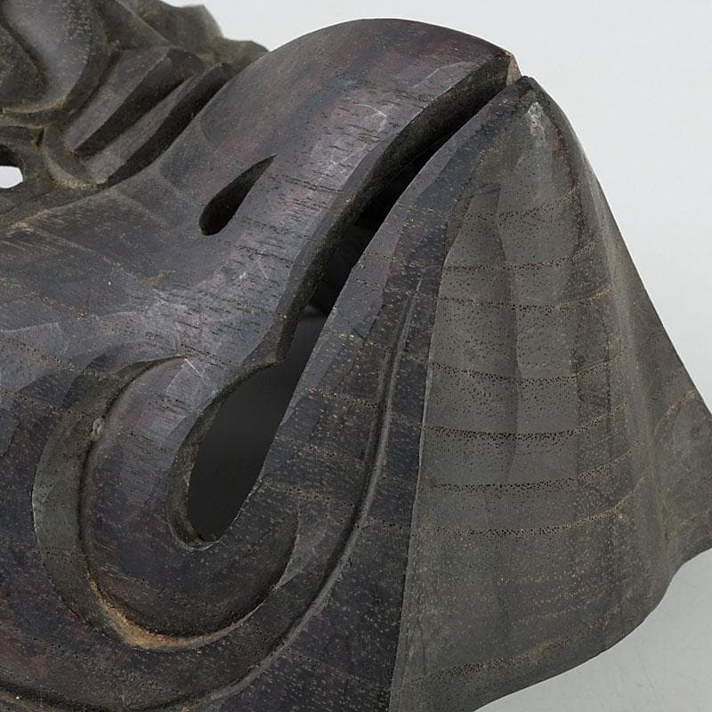 時代木彫面 能面 烏天狗 獣面 神楽面 M 9597