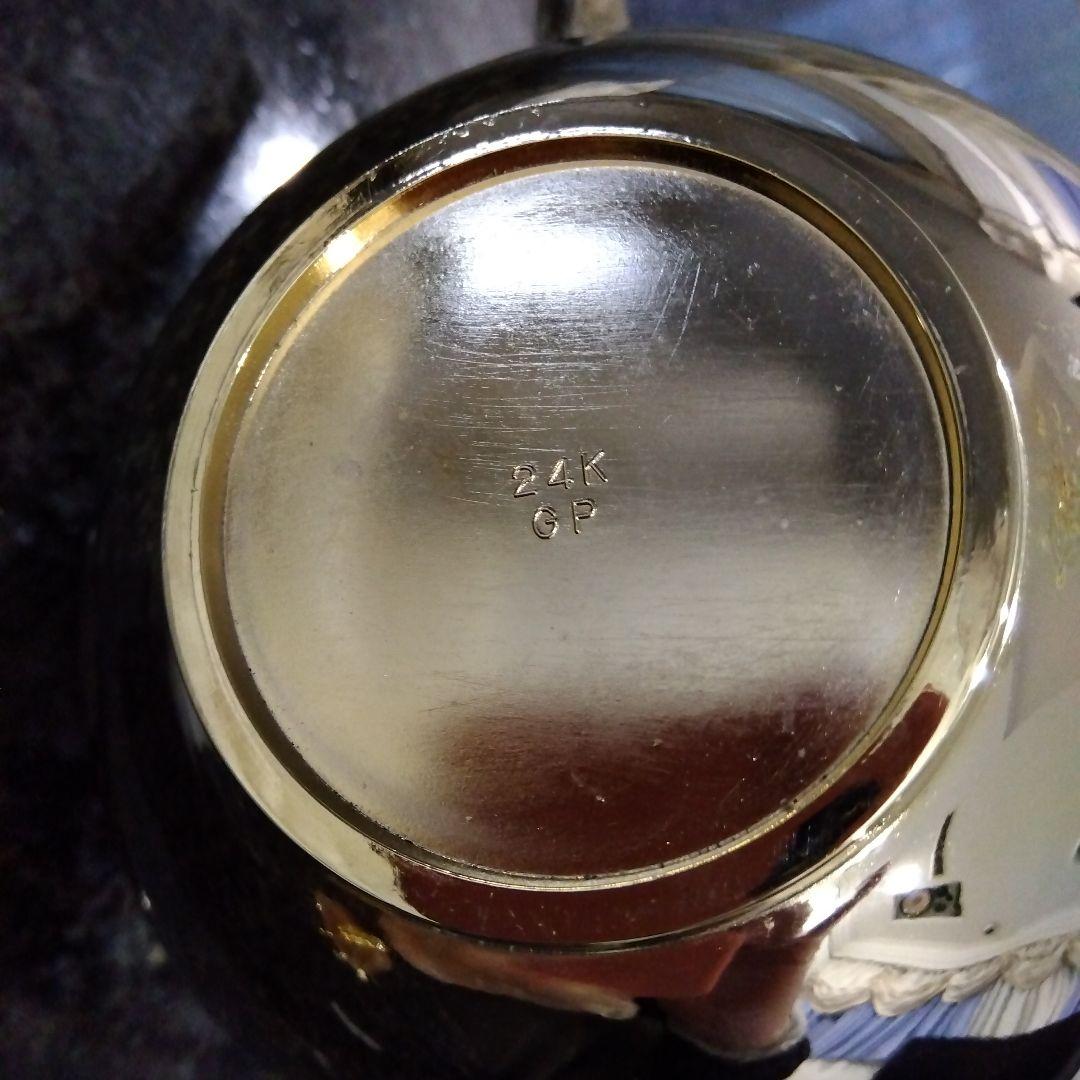 24金 メッキ 御屠蘇 盃大中小セット 227s5) お屠蘇セット 銚子セット