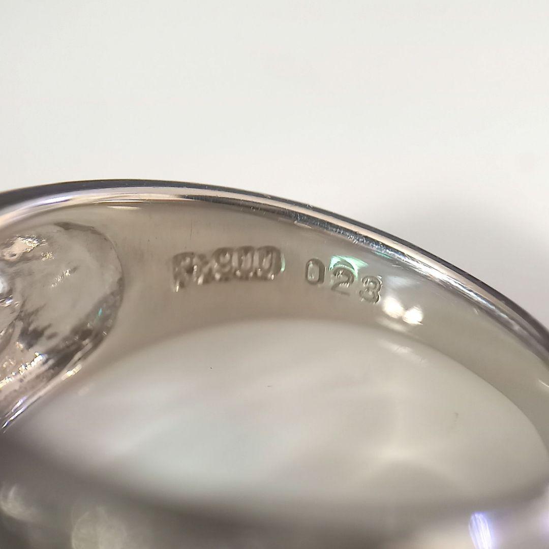 Pt900 パライバトルマリン・ダイヤモンド リング