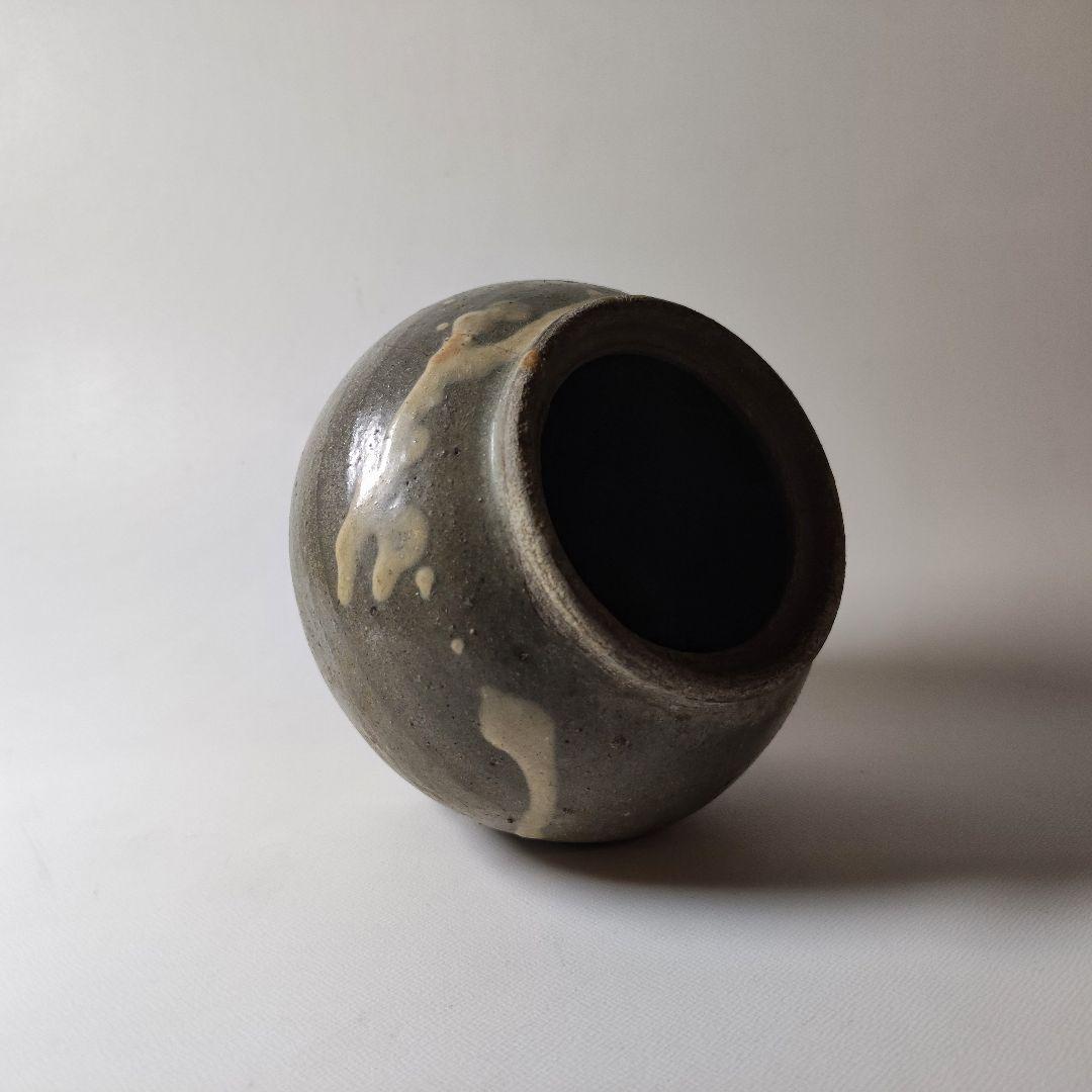 古丹波　白釉流しうるか壺
