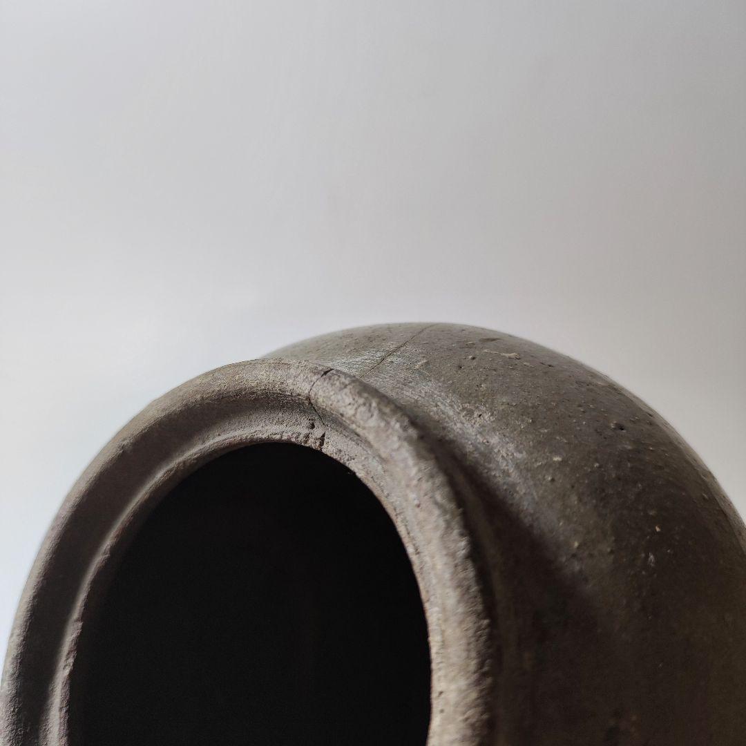 古丹波 白釉流しうるか壺