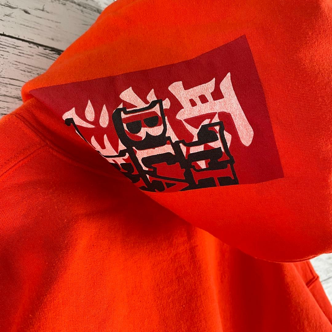 【即完売デザイン】ブラックアイパッチ☆センタープリント 希少カラー パーカー