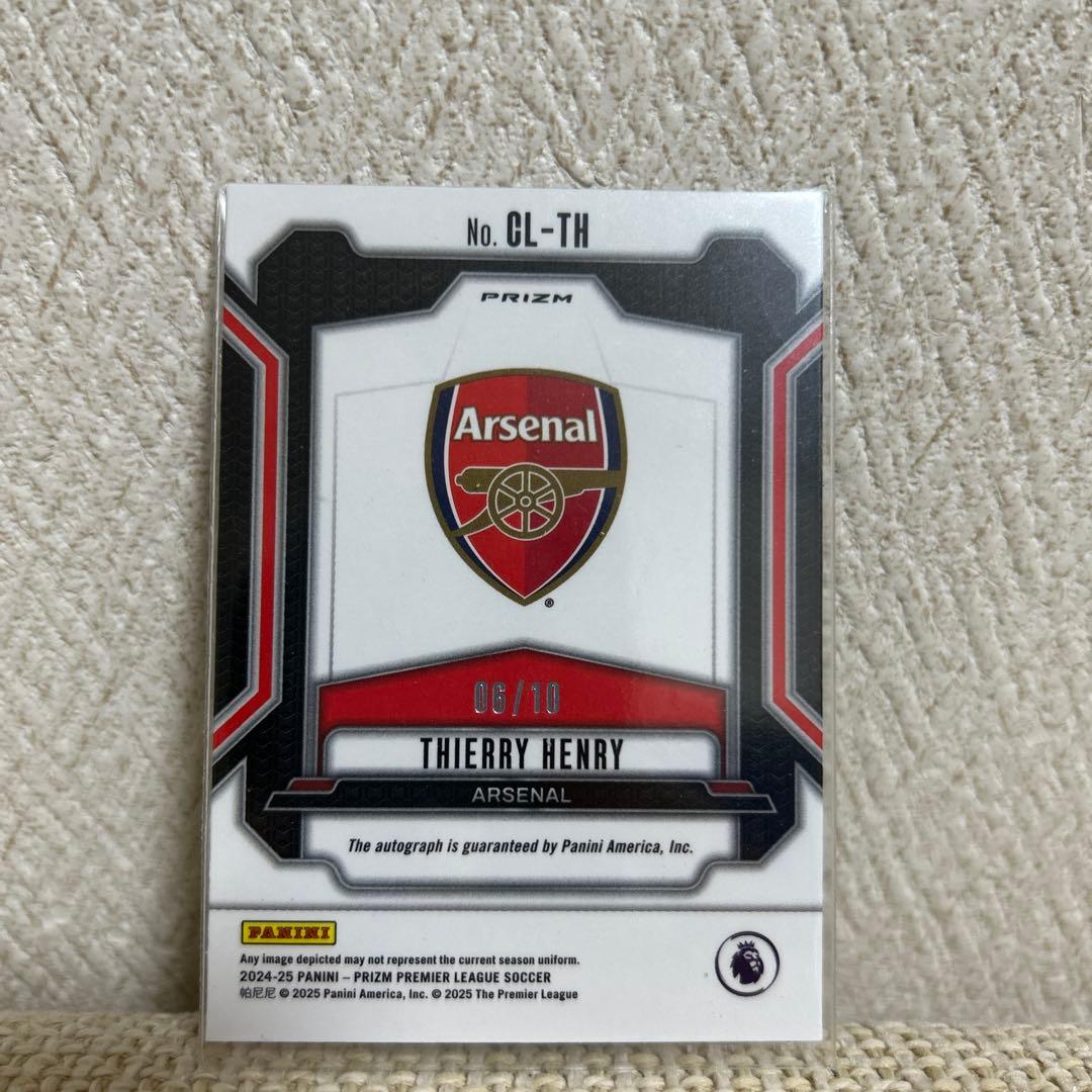 さち様専用 アーセナル ティエリ アンリ 直筆サイン入りカード 世界10