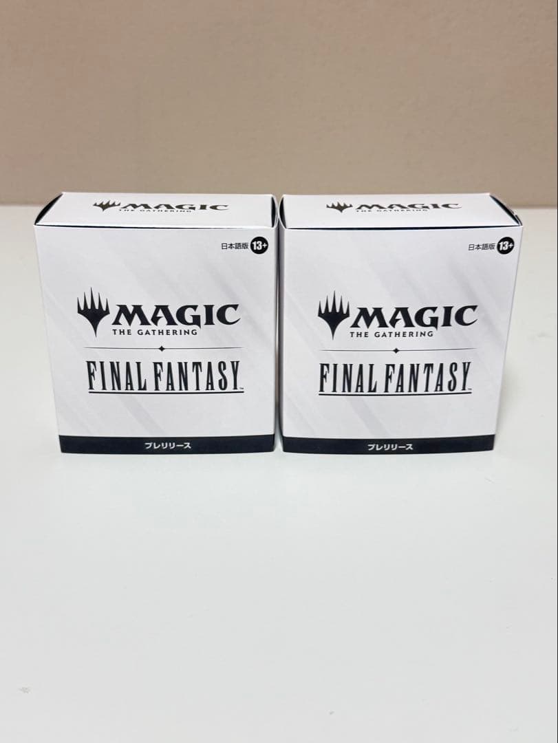 【未開封】MTG FINAL FANTASY プレリリース 2BOXセット このデザインのパック存在したの！？MTGファイナルファンタジープレ