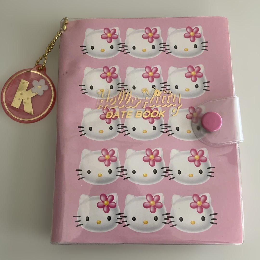 希少 ハローキティ スケジュール帳 DATEBOOK カオハナキティ レトロ