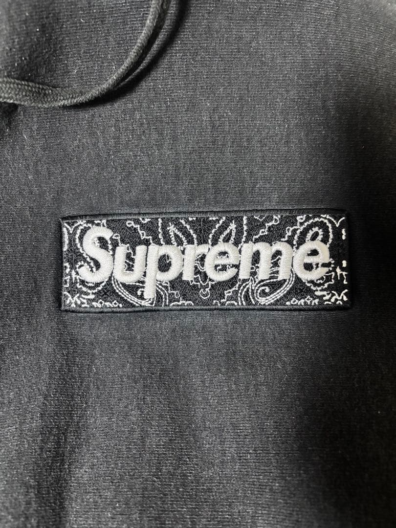 Supreme バンダナボックスロゴ フーディー