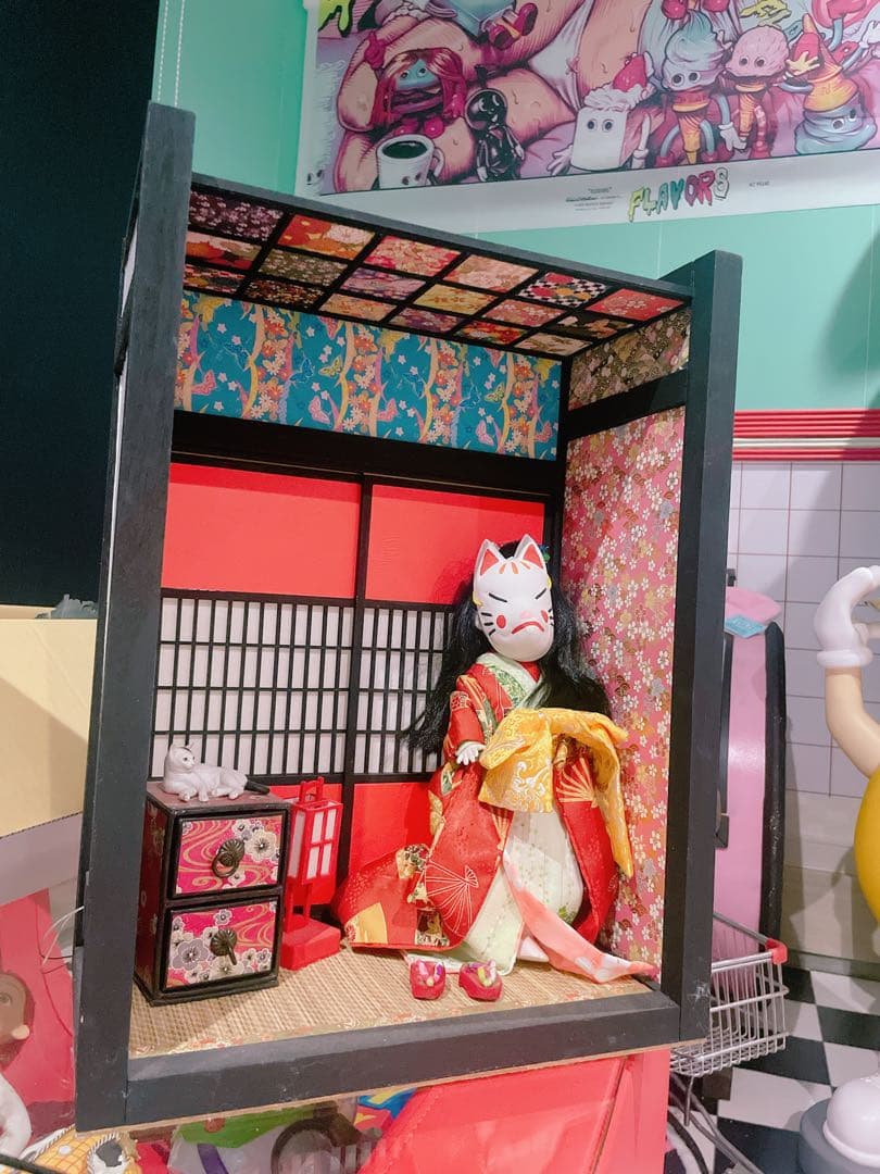 ドールハウス 花魁♡リビングデッドドールズ お着物♡お部屋セット