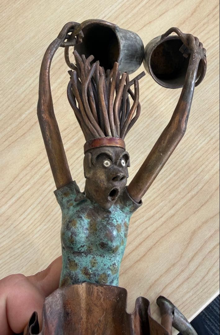 石塑粘土 立体作品 sculpture 現代美術 c 人物像 オブジェ 石塑粘土 立体