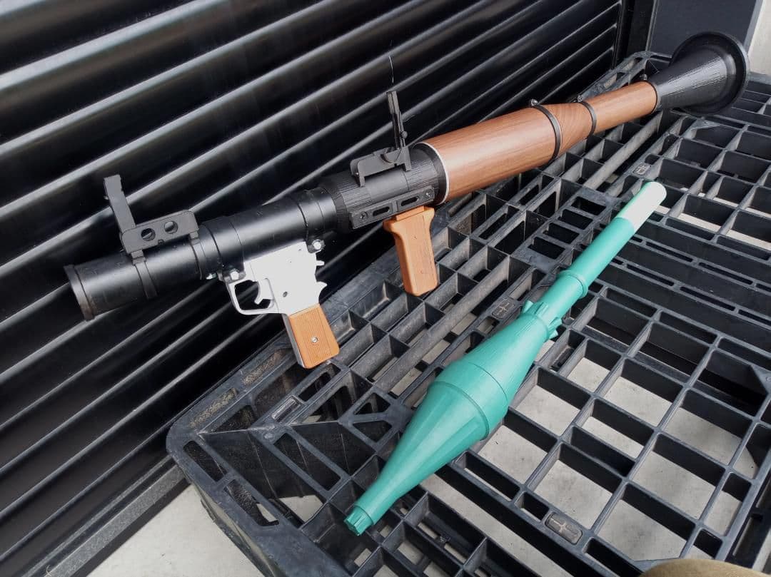 フルスクラッチ RPG-7 ロケットランチャー 3Dプリンター 成形 H
