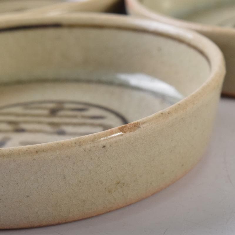 煎茶道具 春来居窯 多気檗山作 刷毛目 湯呑 茶托付 十客 共