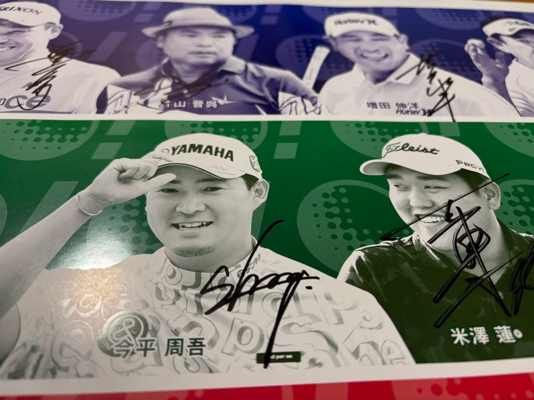 Hitachi 3 Tours Championship 直筆サイン入ポスター