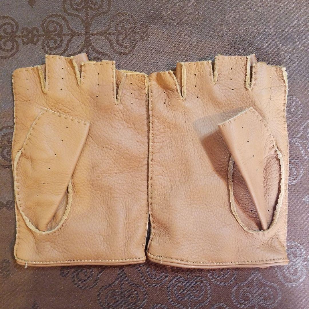 フェラーリ ドライビンググローブ 本革 ブラウン XL