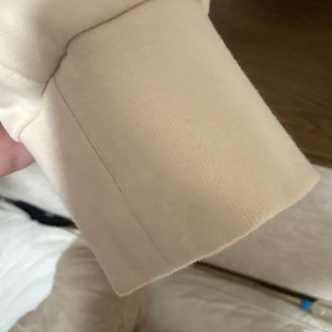 MONCLER フード付きパーカー S アイボリー