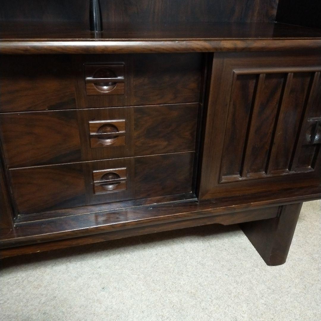 配送無料（たのメル便） サイドボード 昭和レトロ ブラウン 引取りも